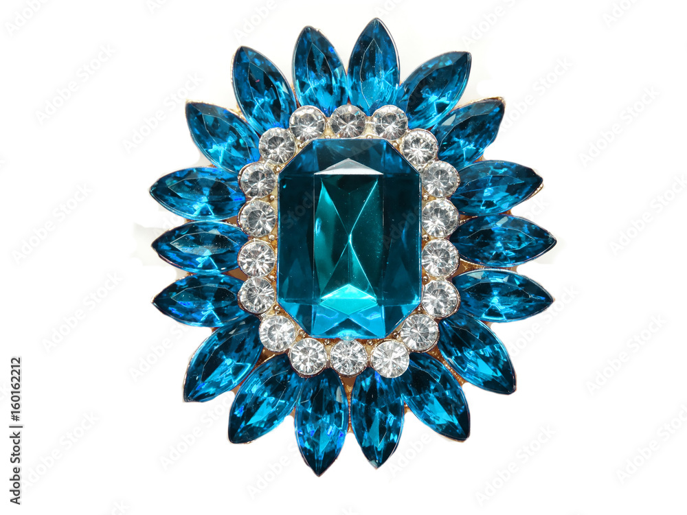 jewelry with bright crystals brooch luxury fashion