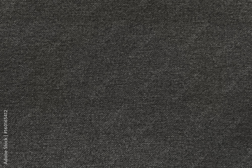 Close Up Background of Black Canvas Textile Texture