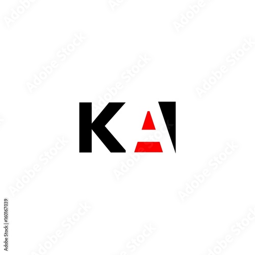 letter KA logo vector