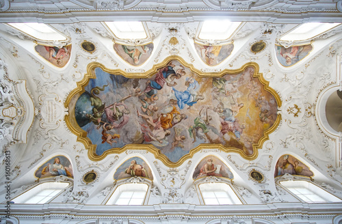 Interior of the Oratory in Church of Saint Mary of Gesu or Casa Professa. photo