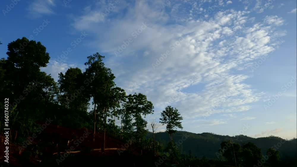 Clouds in the blue sky on a sunny day Clouds in the blue sky on a sunny day