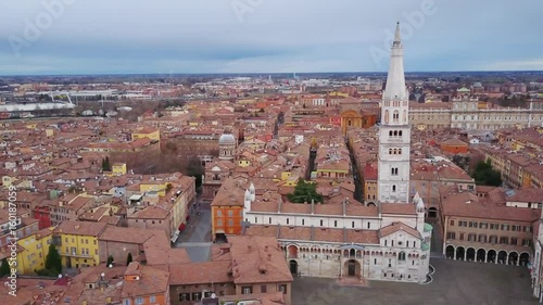 modena cathedral aerial view