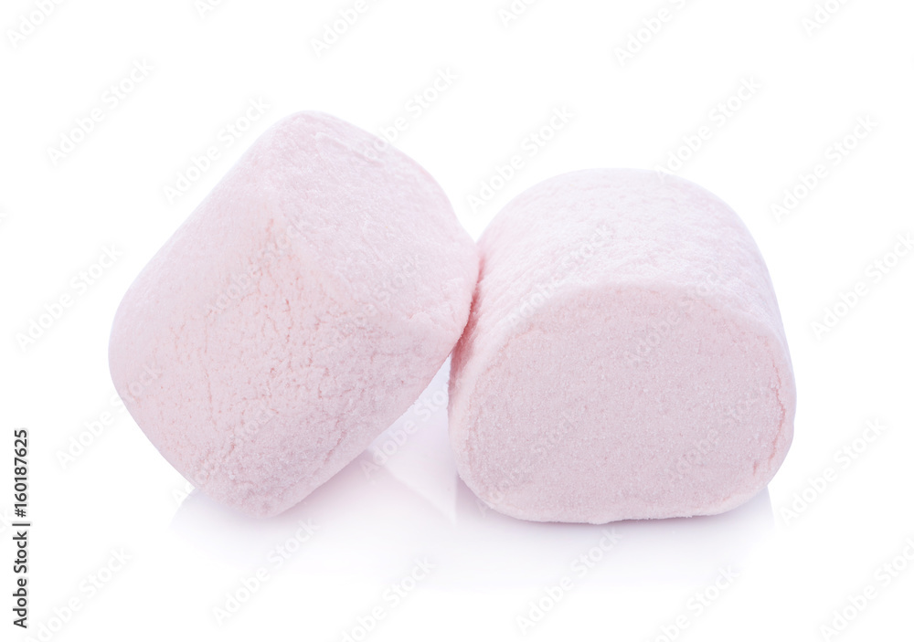 marshmallows on white background marshmallows on white background