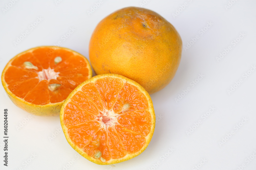 Oranges slice , Slice of fresh oranges against on white background Oranges slice , Slice of fresh oranges against on white background