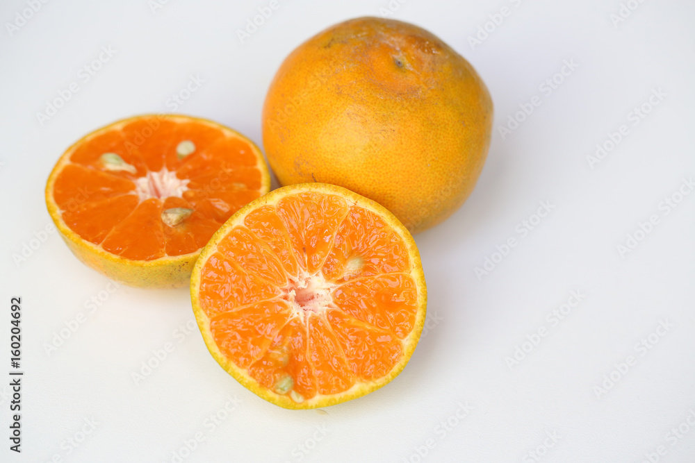 Oranges slice , Slice of fresh oranges against on white background Oranges slice , Slice of fresh oranges against on white background