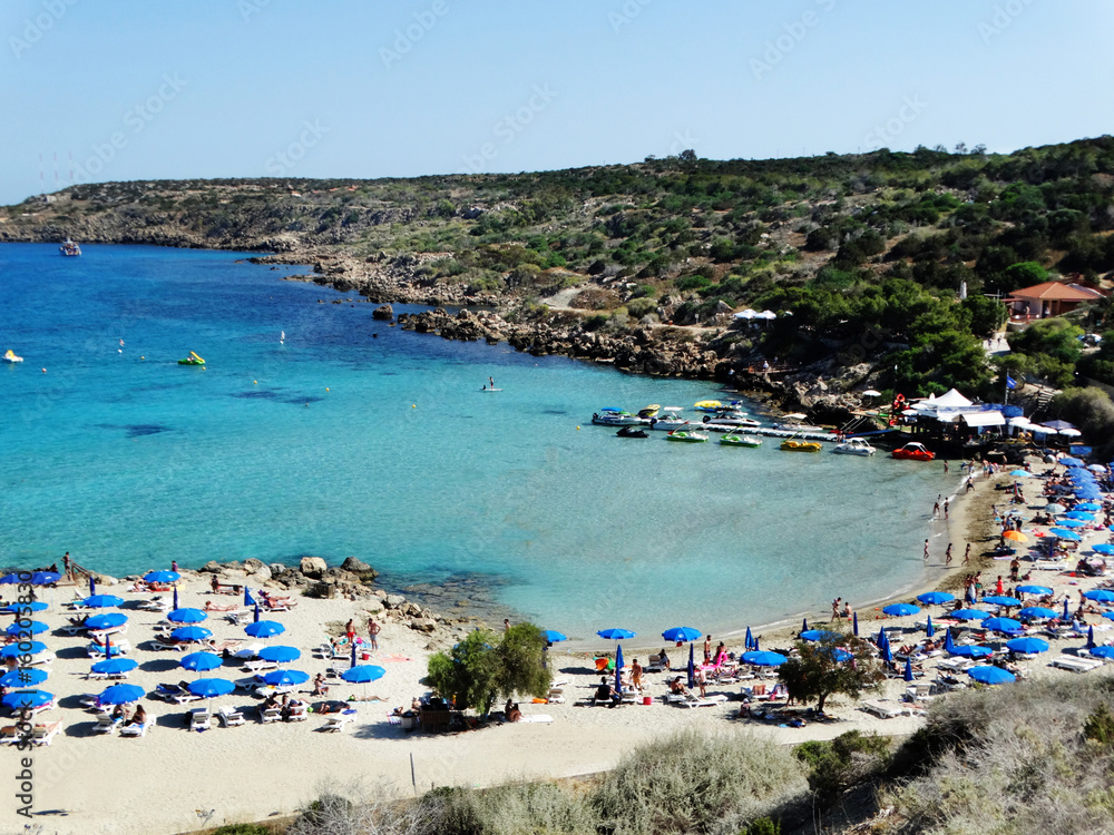 beach coast landscape mediterranean sea Cyprus island