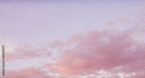 Colorful sky and soft clouds for background and postcard.Abstract and pastel color.