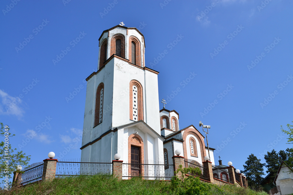 Vrsac white church tower