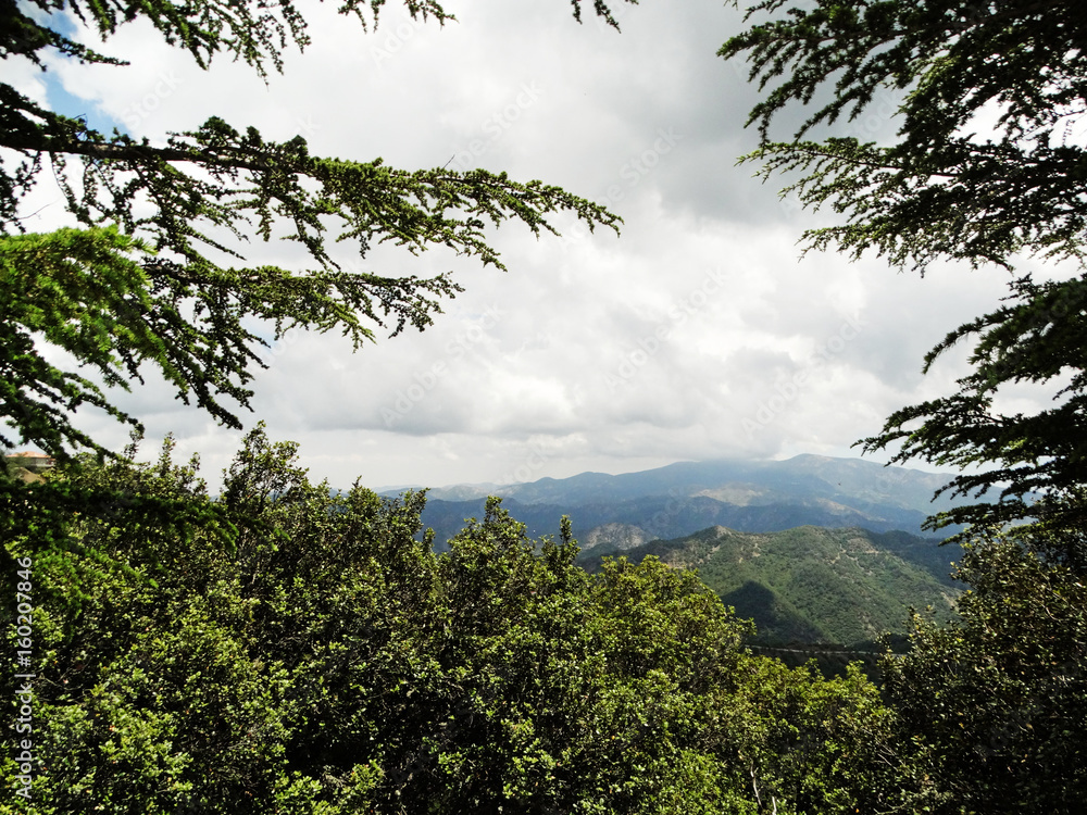 mountains troodos landscape sea Cyprus island