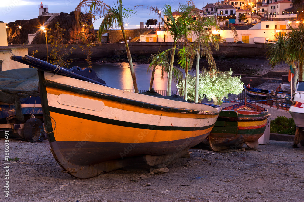 Fishing boat in the haven of Camara del Lobos, Funchal, Madeira