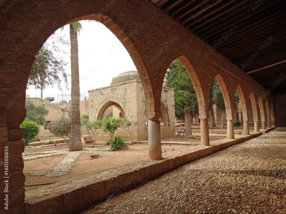 traditional church monastery architecture on Cyprus island