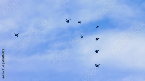 Aerobatic Team Aircrafts Flyby