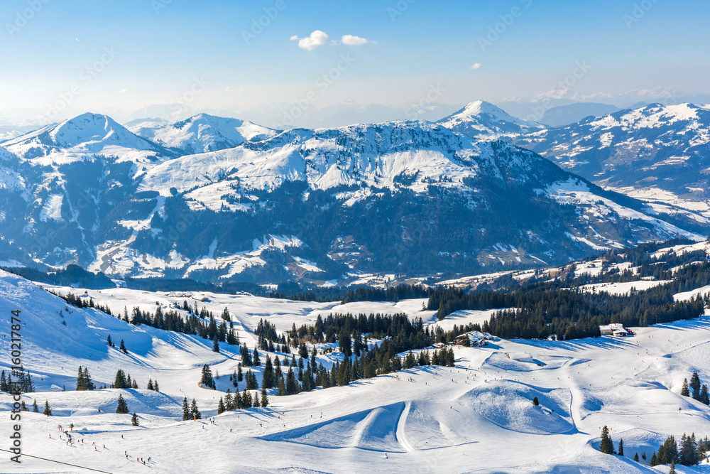 Winter landscape in Alps