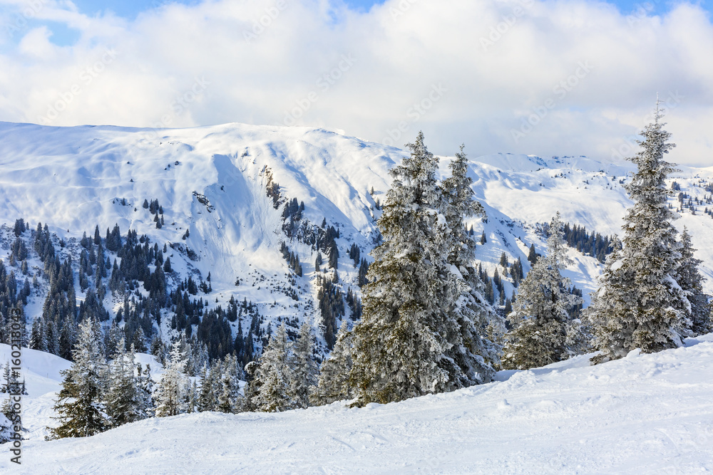 Winter landscape in Alps Winter landscape in Alps