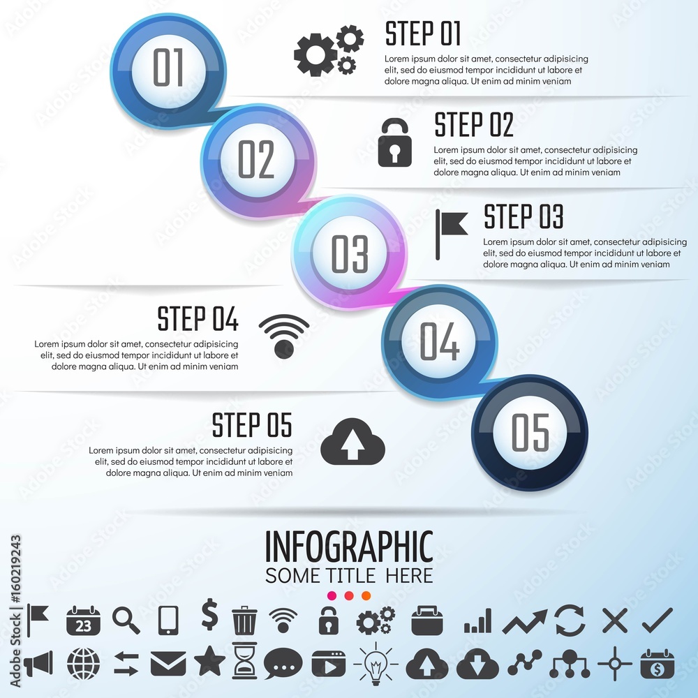 Circle Infographics Design Template Circle Infographics Design Template