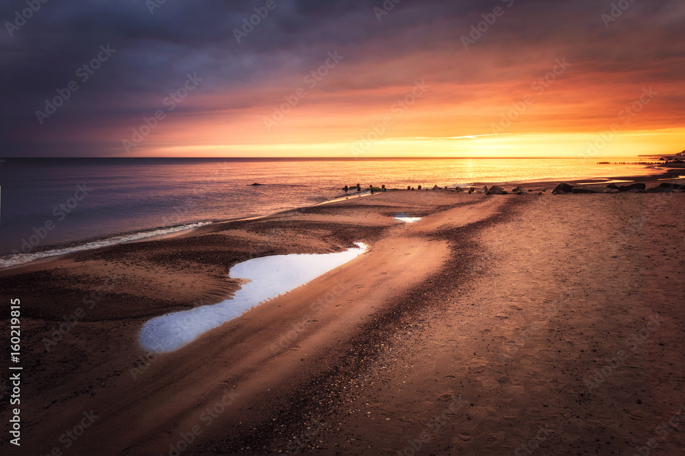 Sunrise over the beach