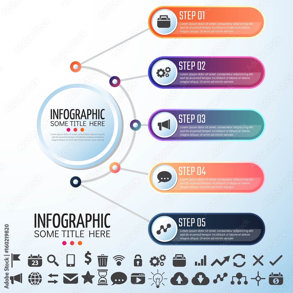 Obraz premium Circle Infographics Design Template