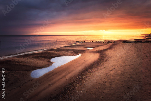 Sunrise over the beach