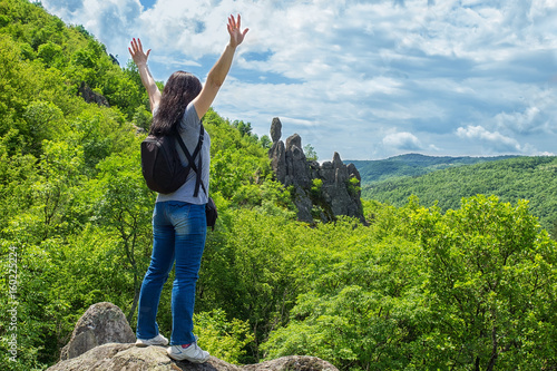 Feeling of freedom on the mountain