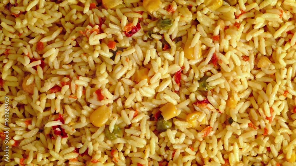 Flavored Rice Dish Rotating Flavored Rice Dish Rotating