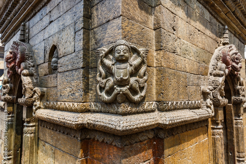 Hindu deity stone relief