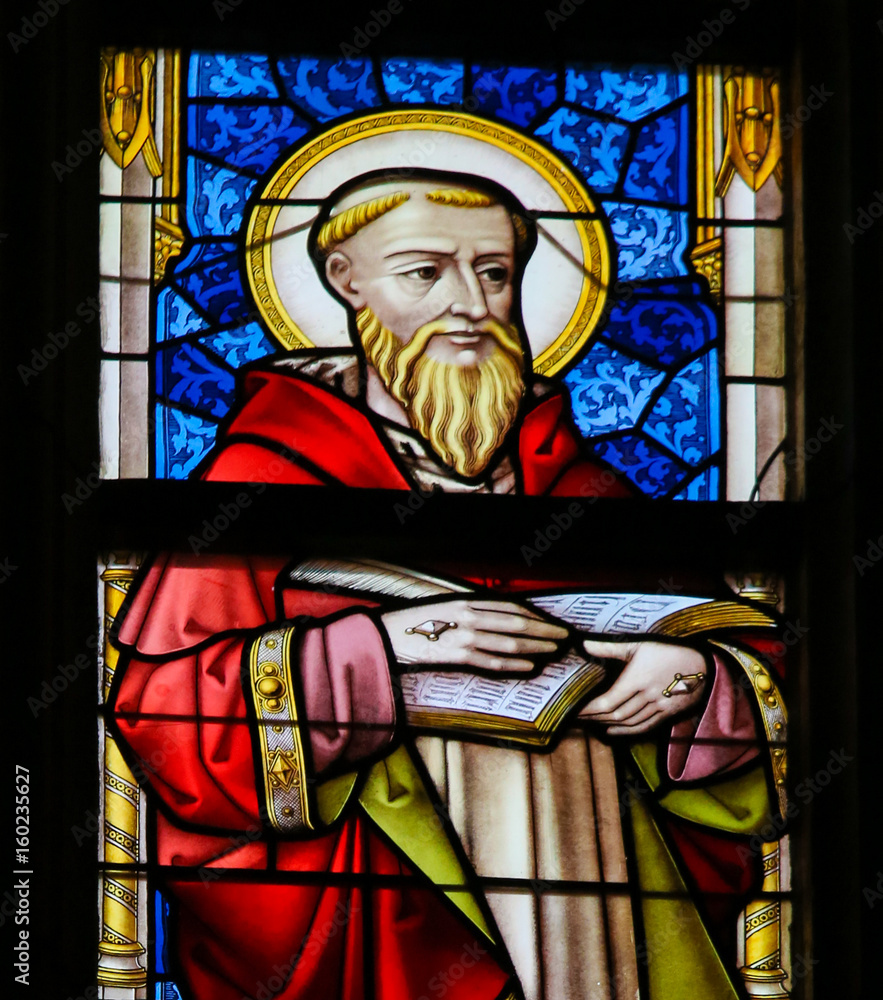 Obraz premium Stained Glass - Saint Jerome