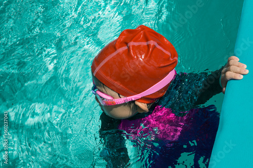 kid swimming