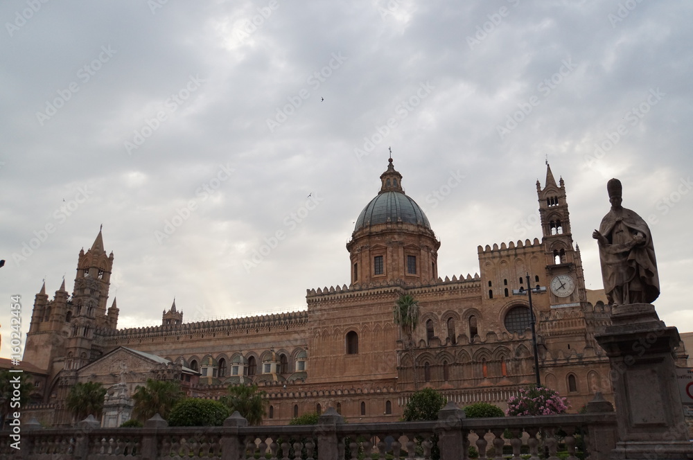 View over the Cathedral in Palermo