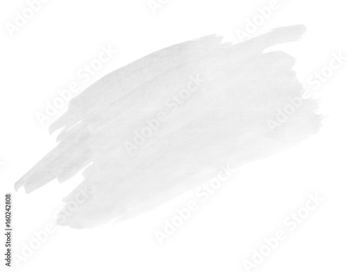 A fragment of the pale grey background painted with watercolors
