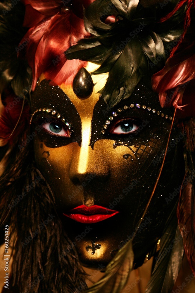 Beautiful and  mysterious Venetian mask 