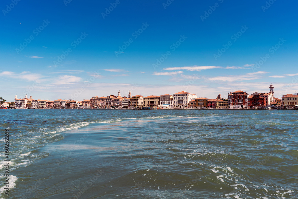 Venice, Veneto / Italy- May 20, 2017: View of the shores of the island called 