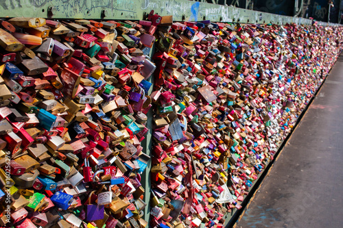 Wall of love padlocks