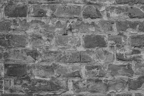 Very old brick wall. Background.