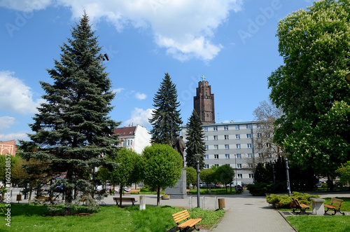 Obraz na płótnie Municipal park (Gliwice in Poland) w salonie