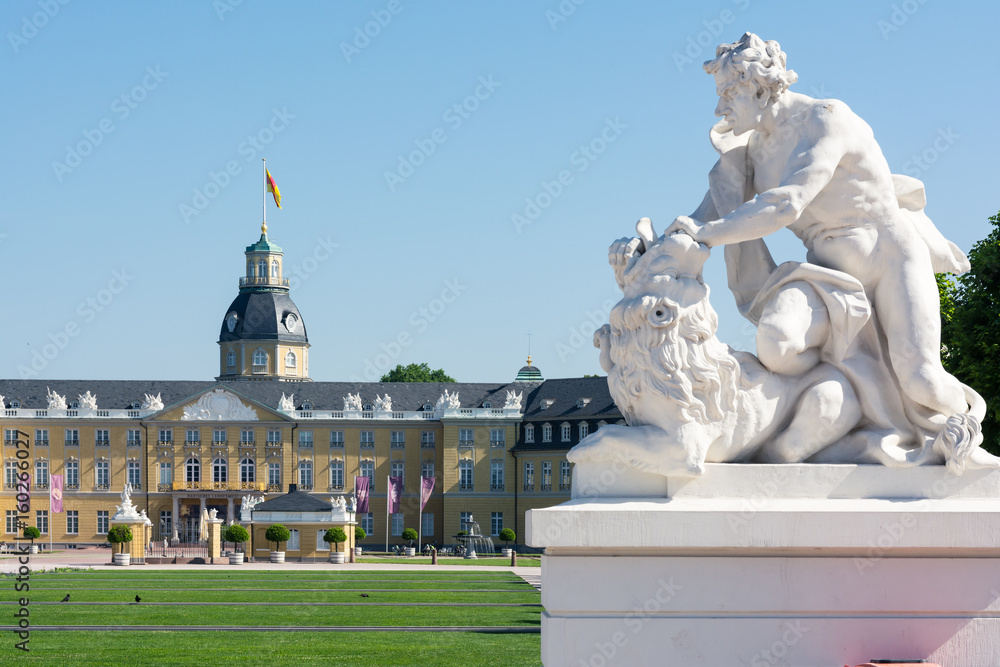 Φωτογραφία Karlsruhe Palace Center of City Germany Castle Schloss Architecture Park