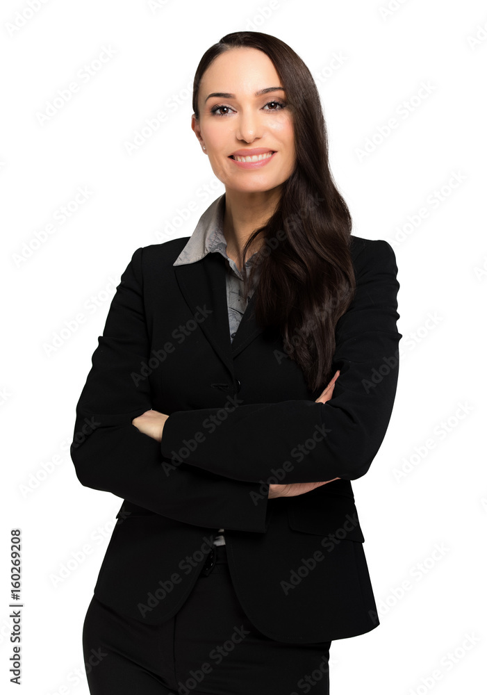 Businesswoman isolated on white Businesswoman isolated on white