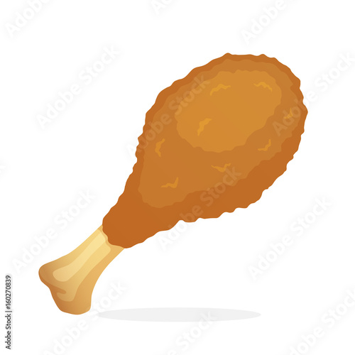 Deep-fried chicken leg