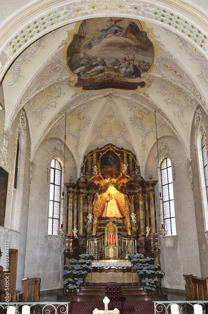 Altarraum der Pfarrkirche in Todtmoos, Schwarzwald
