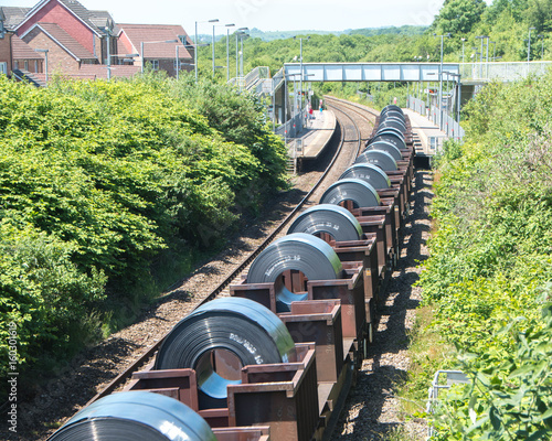 Cargo of steel rolls