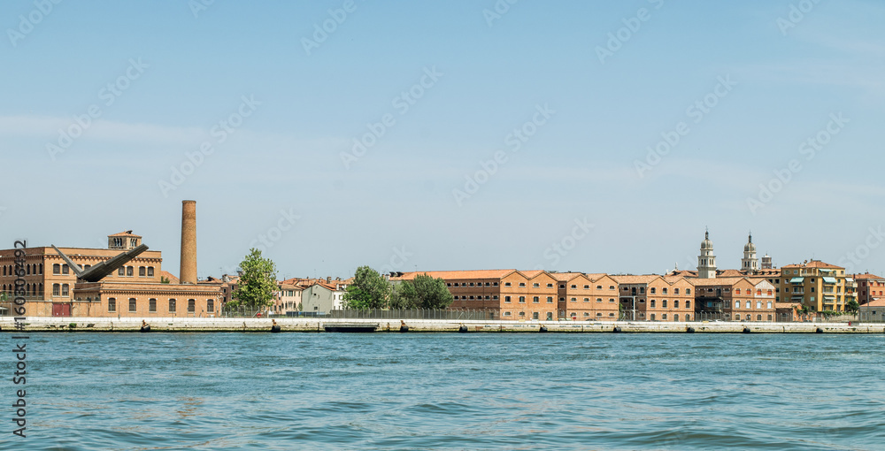 Panorama of Venice,Italy,Venice,2 June 2017,Panorama of Venice canal Judek district Dorsoduro