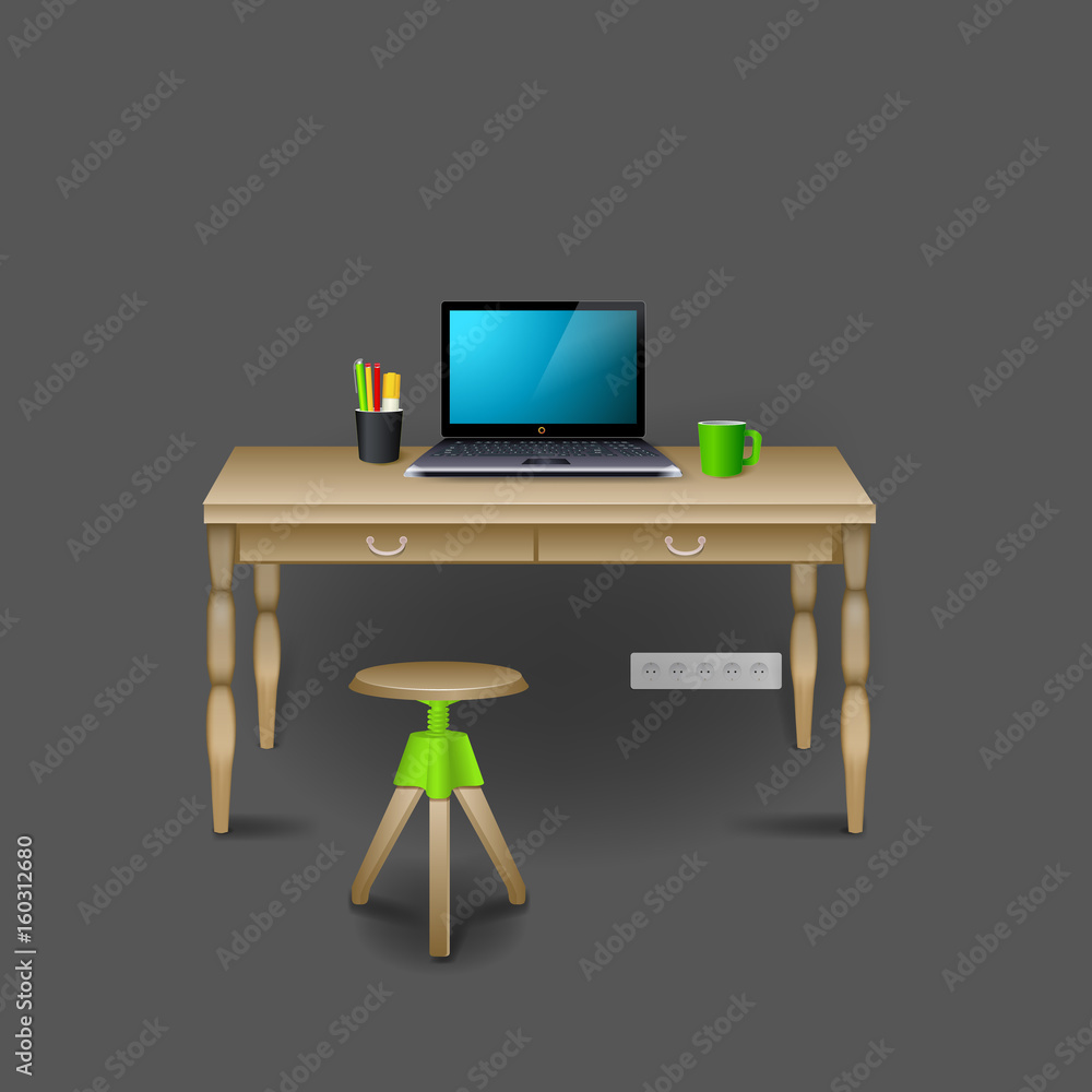 Mockup modern workplace Interior template. Layout template. Office Mockup modern workplace Interior template. Layout template. Office