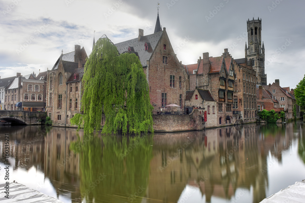Canals of Bruges, Belgium Canals of Bruges, Belgium