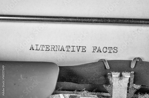 Alternative facts, a current US policy concept