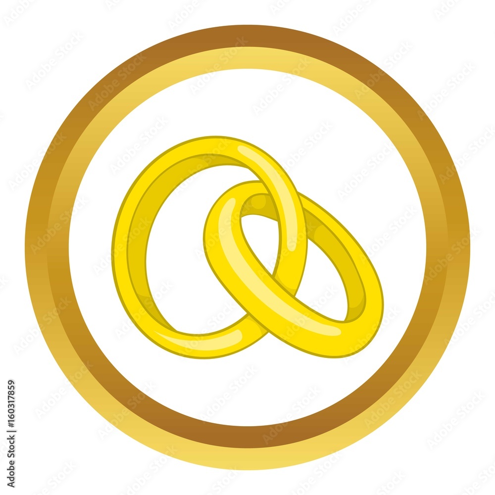 Engagement rings vector icon