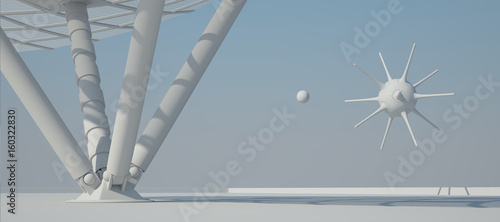  futuristic background 3D rendering