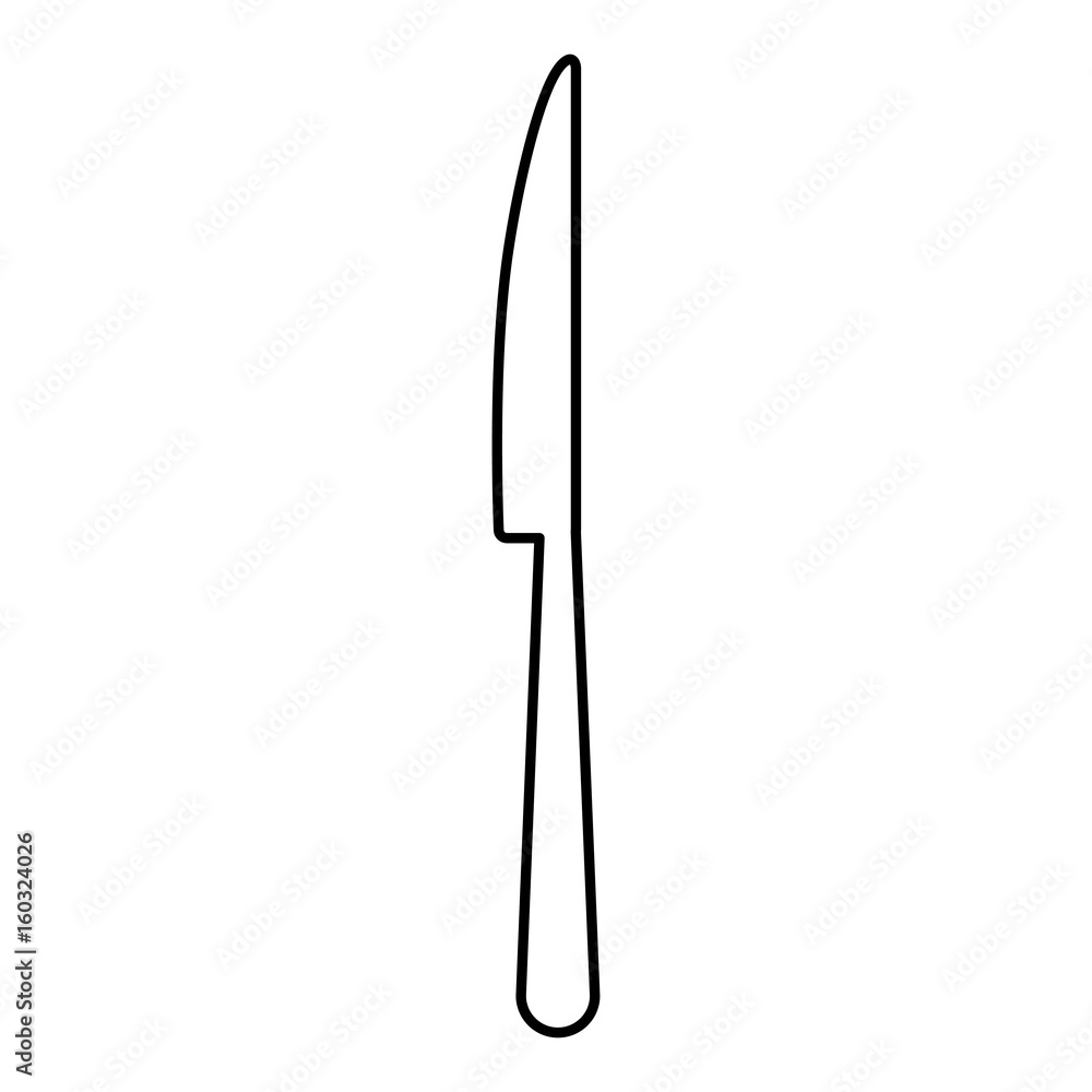 knife icon over white background vector illustration knife icon over white background vector illustration