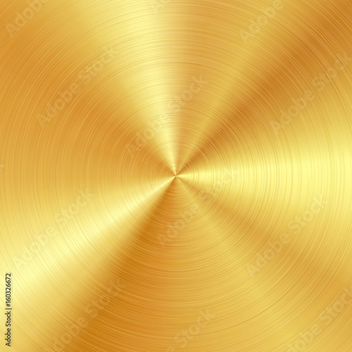 Background with polished, brushed gold surface
