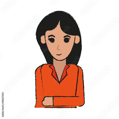 happy woman dressed in professional outfit icon image