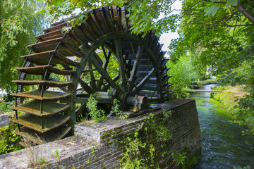 Keuken achterwand Molens Watermolen in Veules-les-Roses Normandië  © Restuccia Giancarlo