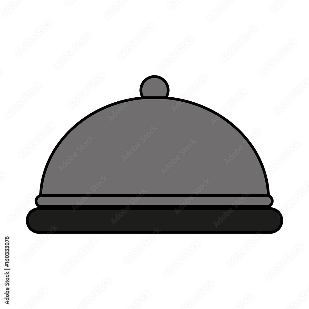 silver covered platter icon image vector illustration design silver covered platter icon image vector illustration design